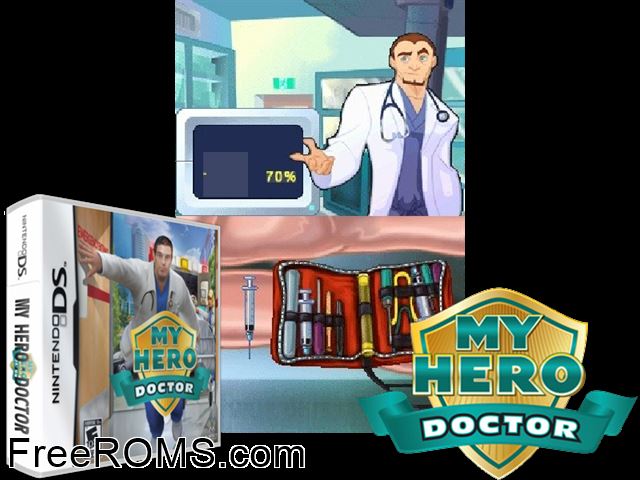 My Hero - Doctor NDS game showing 3D box cover and gameplay screenshot