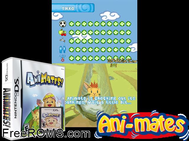 My Little Flufties Europe NDS game showing 3D box cover and gameplay screenshot