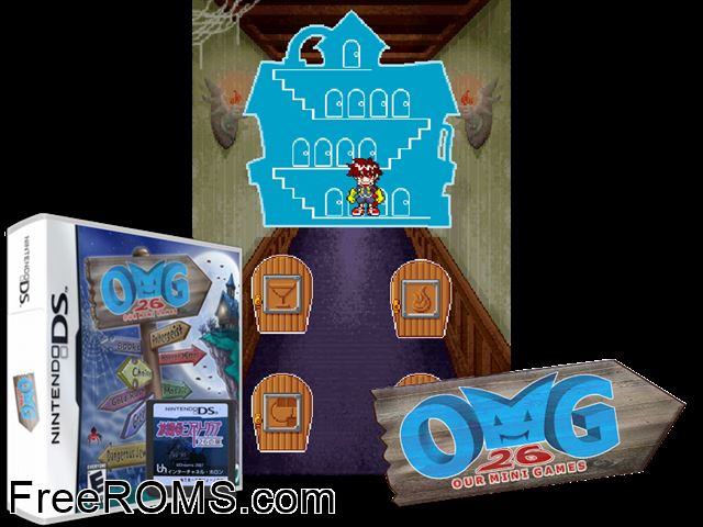Mystery Mansion Europe NDS game showing 3D box cover and gameplay screenshot