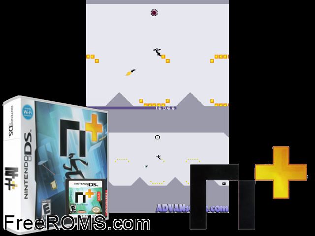 N+ NDS game showing 3D box cover and gameplay screenshot