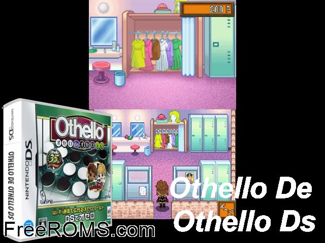 Othello de Othello DS Japan NDS game showing 3D box cover and gameplay screenshot