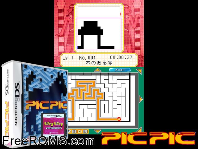 Pic Pic France NDS game showing 3D box cover and gameplay screenshot