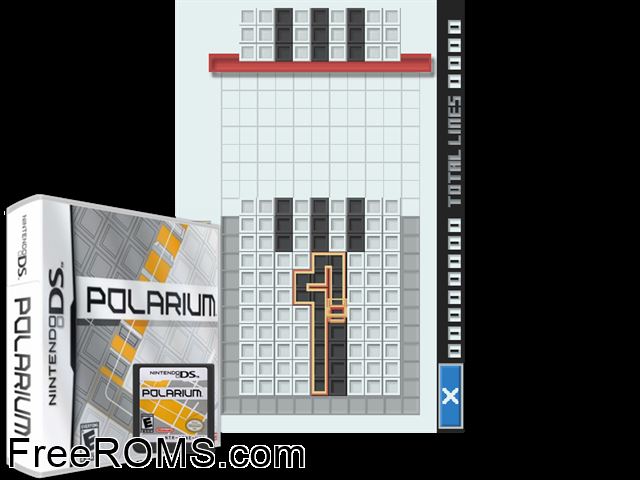 Polarium Europe NDS game showing 3D box cover and gameplay screenshot