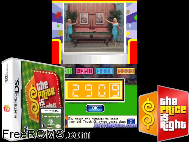Price is Right, The NDS game showing 3D box cover and gameplay screenshot