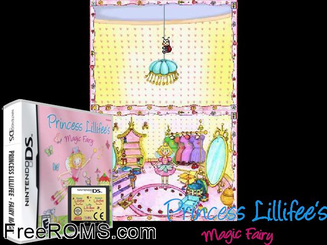 Prinses Lillifee Europe NDS game showing 3D box cover and gameplay screenshot
