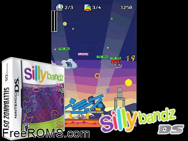 Silly Bandz - Play the Craze NDS game showing 3D box cover and gameplay screenshot