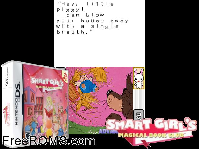 Smart Girls - Magical Book Club NDS game showing 3D box cover and gameplay screenshot
