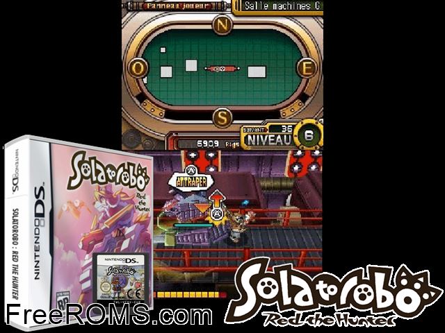 Solatorobo - Red the Hunter Europe NDS game showing 3D box cover and gameplay screenshot
