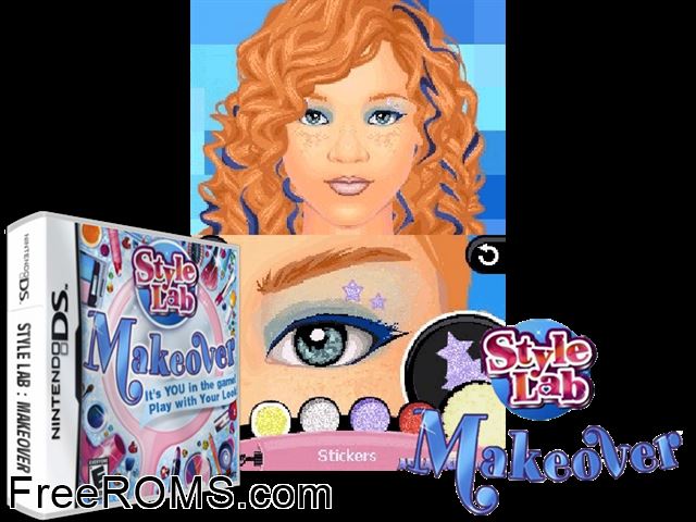 Style Lab - Makeover NDS game showing 3D box cover and gameplay screenshot