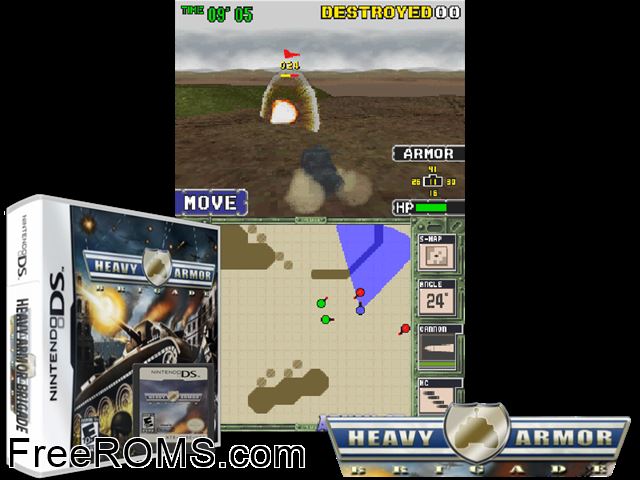 Tank Beat 2 - Gyeokdol! Jeoncha Daejeon NDS game showing 3D box cover and gameplay screenshot