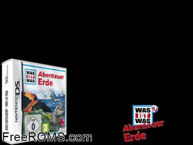 Was ist Was - The Earth Adventure Europe NDS game showing 3D box cover and gameplay screenshot