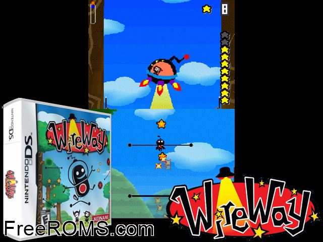 WireWay NDS game showing 3D box cover and gameplay screenshot