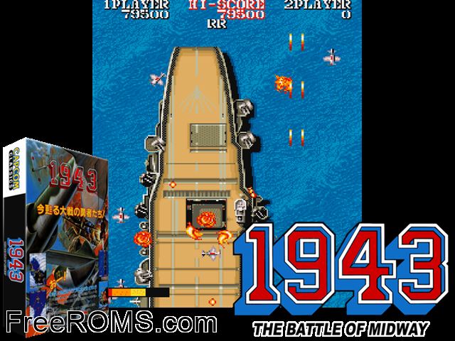 1943 NES game showing 3D box cover and gameplay screenshot