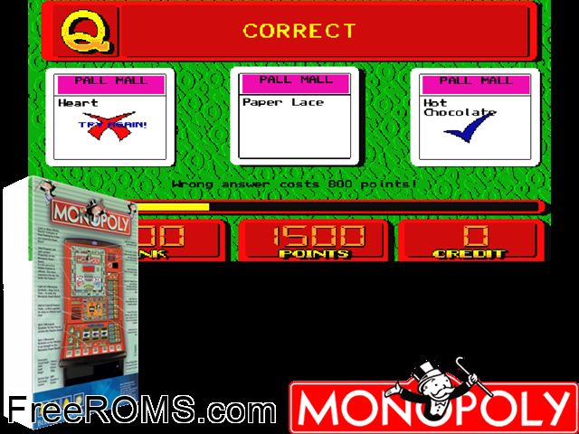 Monopoly NES game showing 3D box cover and gameplay screenshot