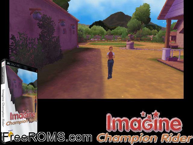 Petz - Saddle Club PSP game showing 3D box cover and gameplay screenshot