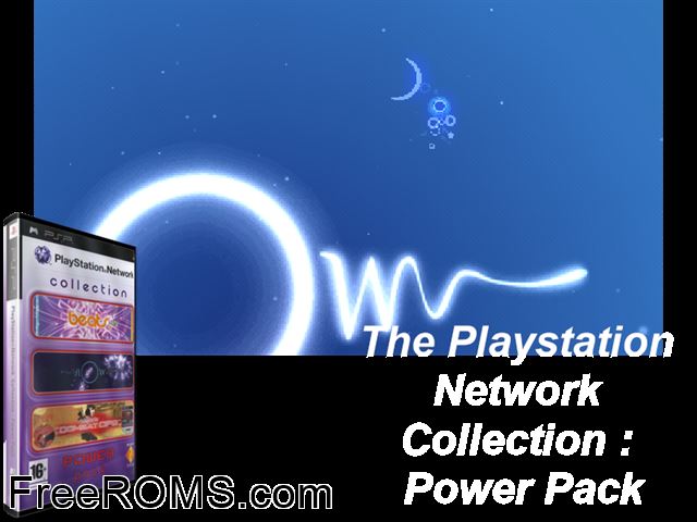 Playstation Network Collection - Power Pack, The (Europe) PSP game showing 3D box cover and gameplay screenshot