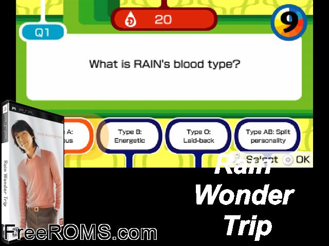 Rain Wonder Trip - Limited Edition Japan (M3) PSP game showing 3D box cover and gameplay screenshot