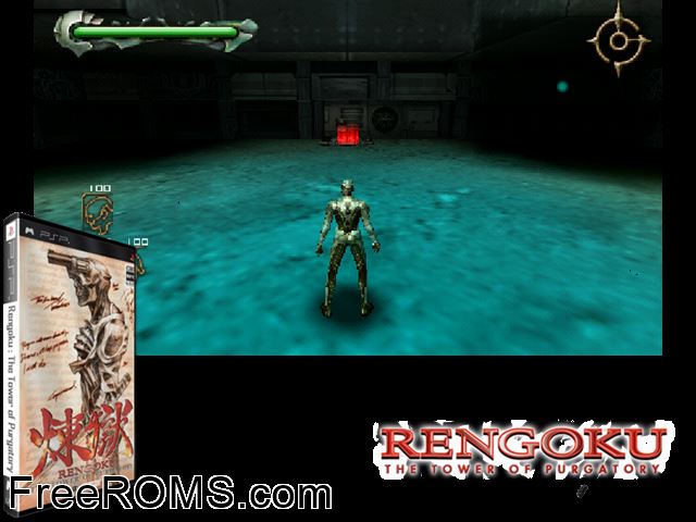 Rengoku - The Tower of Purgatory Europe (M5) PSP game showing 3D box cover and gameplay screenshot
