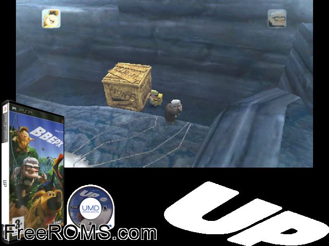 Up Russia PSP game showing 3D box cover and gameplay screenshot