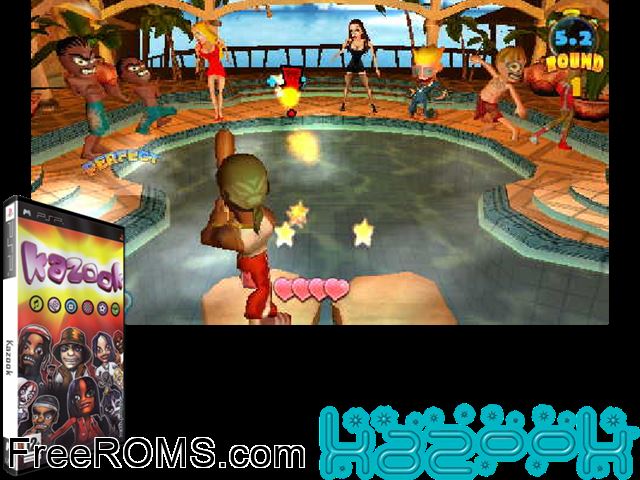 Xtreme Party Spain PSP game showing 3D box cover and gameplay screenshot
