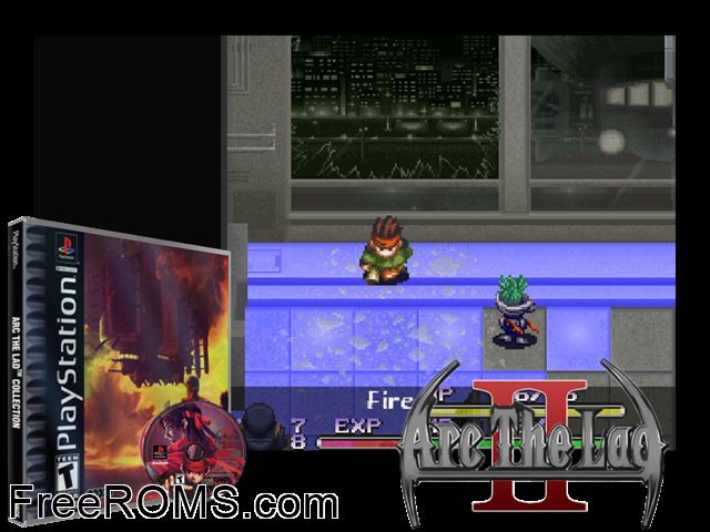 Arc The Lad Collection - Arc The Lad II PSX game showing 3D box cover and gameplay screenshot
