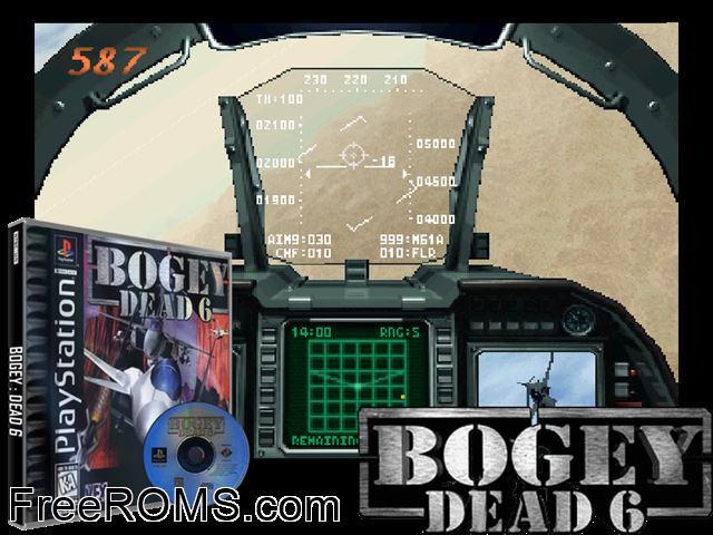 Bogey - Dead 6 PSX game showing 3D box cover and gameplay screenshot