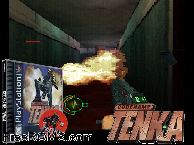 Codename - Tenka PSX game showing 3D box cover and gameplay screenshot