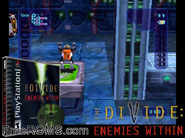 Divide; The - Enemies Within PSX game showing 3D box cover and gameplay screenshot