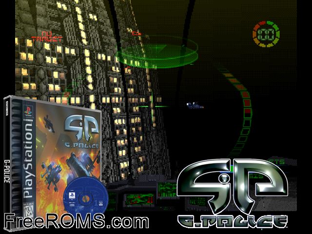 G-Police (Disc 2) PSX game showing 3D box cover and gameplay screenshot