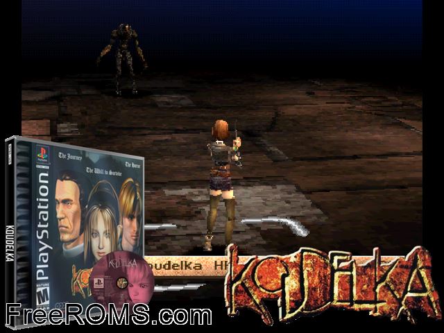 Koudelka (Disc 2) PSX game showing 3D box cover and gameplay screenshot