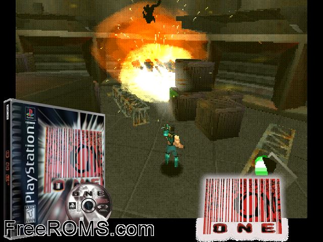 One PSX game showing 3D box cover and gameplay screenshot