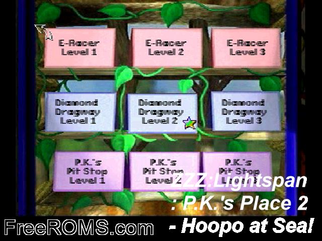 P.K.s Place 2 - Hoopo At Sea PSX game showing 3D box cover and gameplay screenshot