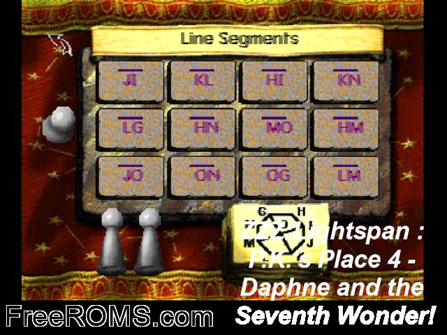 P.K.s Place 4 - Daphne And The Seventh Wonder PSX game showing 3D box cover and gameplay screenshot