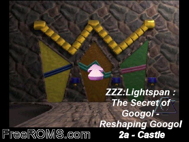 Secret Of Googol 2a, The - Reshaping Googol - The Castle PSX game showing 3D box cover and gameplay screenshot