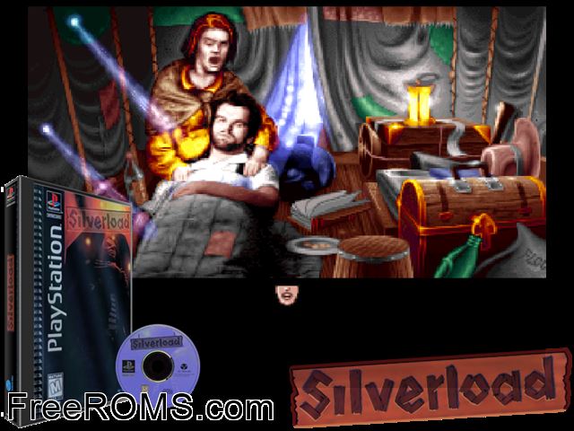 Silverload PSX game showing 3D box cover and gameplay screenshot