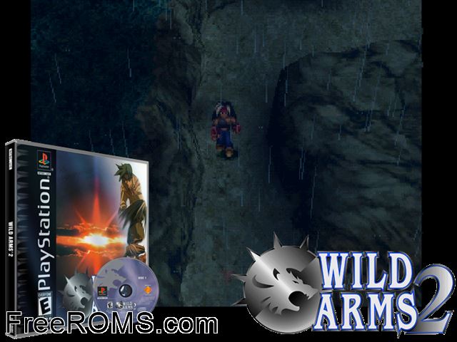 Wild Arms - 2nd Ignition (Disc 1) PSX game showing 3D box cover and gameplay screenshot