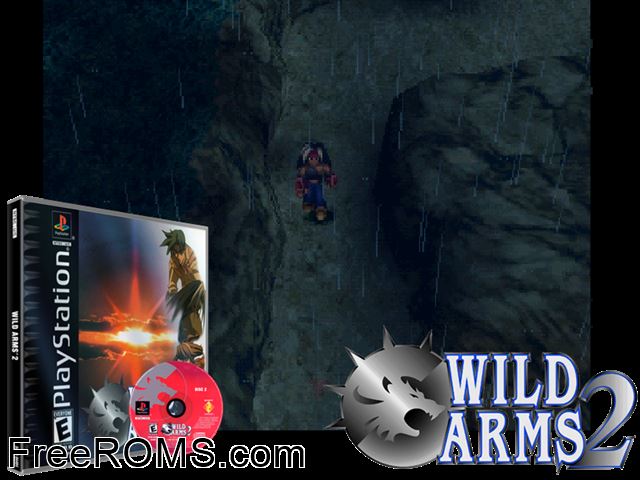 Wild Arms - 2nd Ignition (Disc 2) PSX game showing 3D box cover and gameplay screenshot