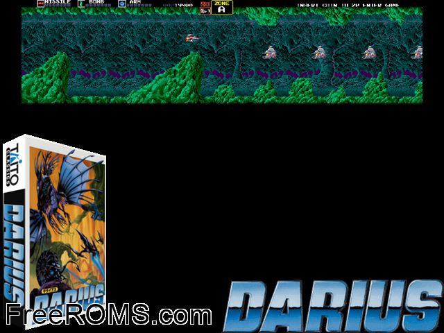Darius Raine game showing 3D box cover and gameplay screenshot