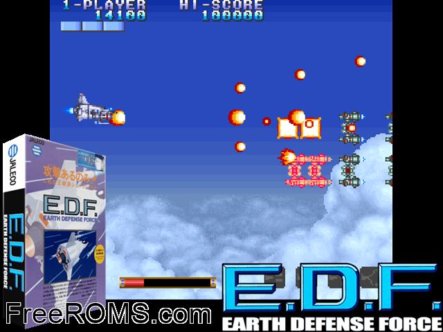 Earth Defense Force Raine game showing 3D box cover and gameplay screenshot