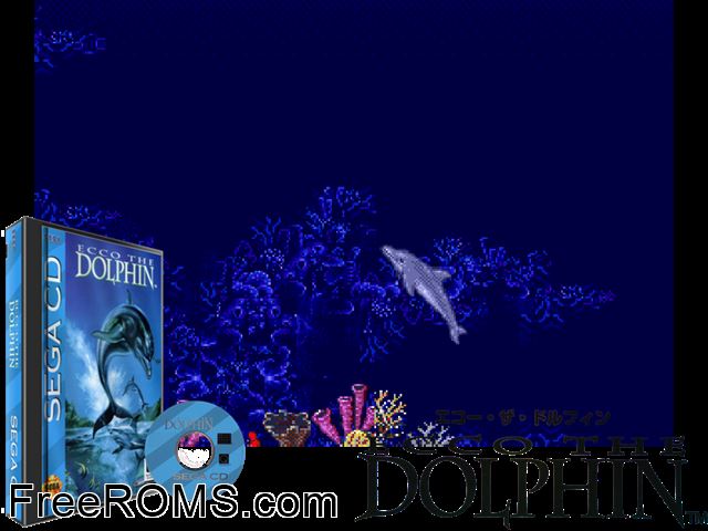 Ecco The Dolphin Sega CD game showing 3D box cover and gameplay screenshot