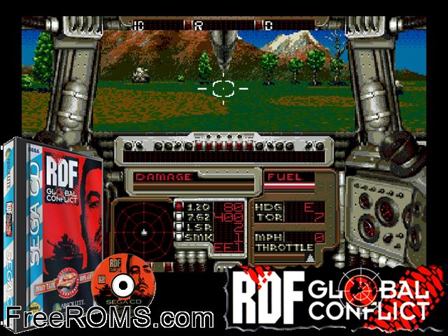 Midnight Raiders Sega CD game showing 3D box cover and gameplay screenshot