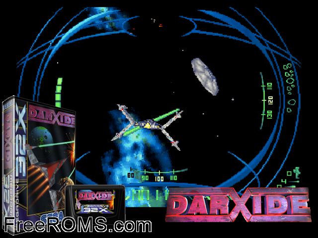 Darxide (32X) Sega Genesis 32x game showing 3D box cover and gameplay screenshot