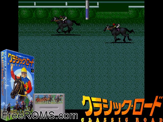 Classic Road SNES game showing 3D box cover and gameplay screenshot
