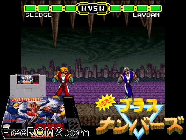 Doomsday Warrior SNES game showing 3D box cover and gameplay screenshot