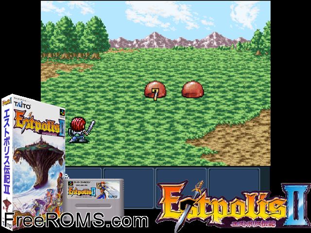 Lufia II - Rise of the Sinistrals SNES game showing 3D box cover and gameplay screenshot