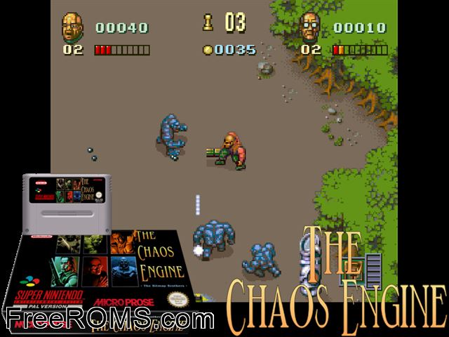 Soldiers of Fortune SNES game showing 3D box cover and gameplay screenshot