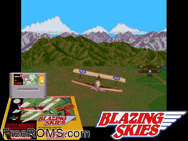 Wings 2 - Aces High SNES game showing 3D box cover and gameplay screenshot