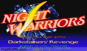 Night Warriors: Darkstalkers Revenge Screen Shot 1