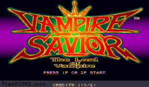 Vampire Savior: The Lord of Vampire Screen Shot 1