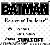 Batman - Return Of The Joker - Additional screenshot #1 for Gameboy Color